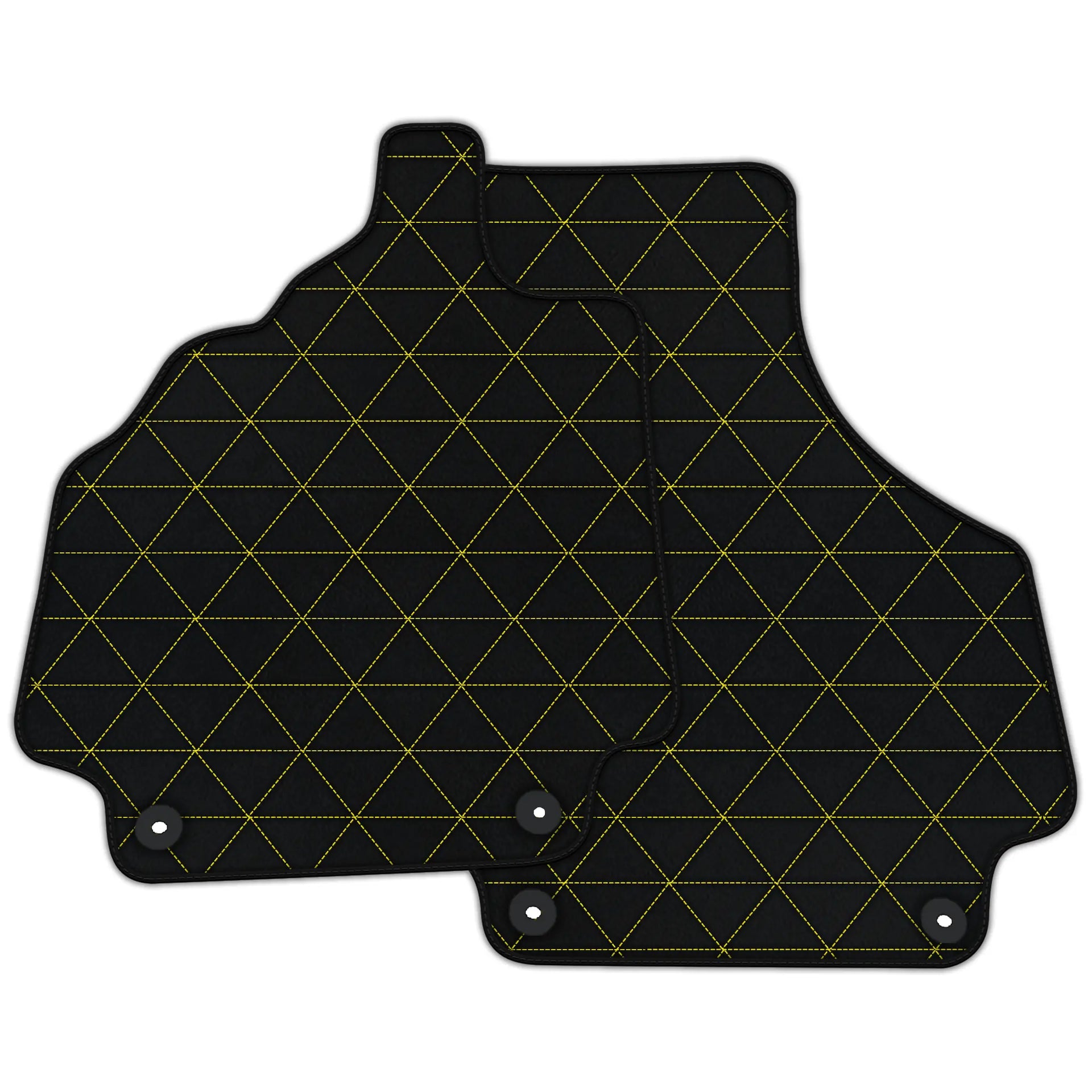 Customizable Leather Floor Mats with Triangle Pattern for Audi R8 (2007-2015)