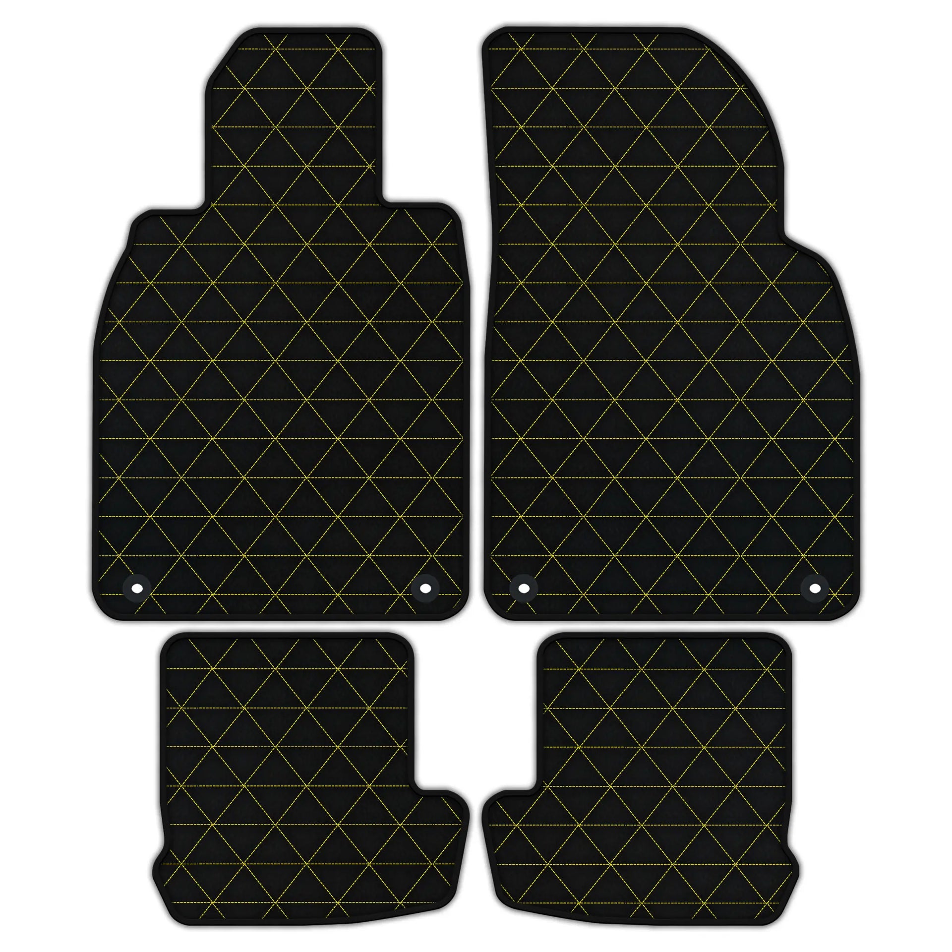 Customizable Leather Floor Mats with Triangle Pattern for Porsche 991 (2012-2019)
