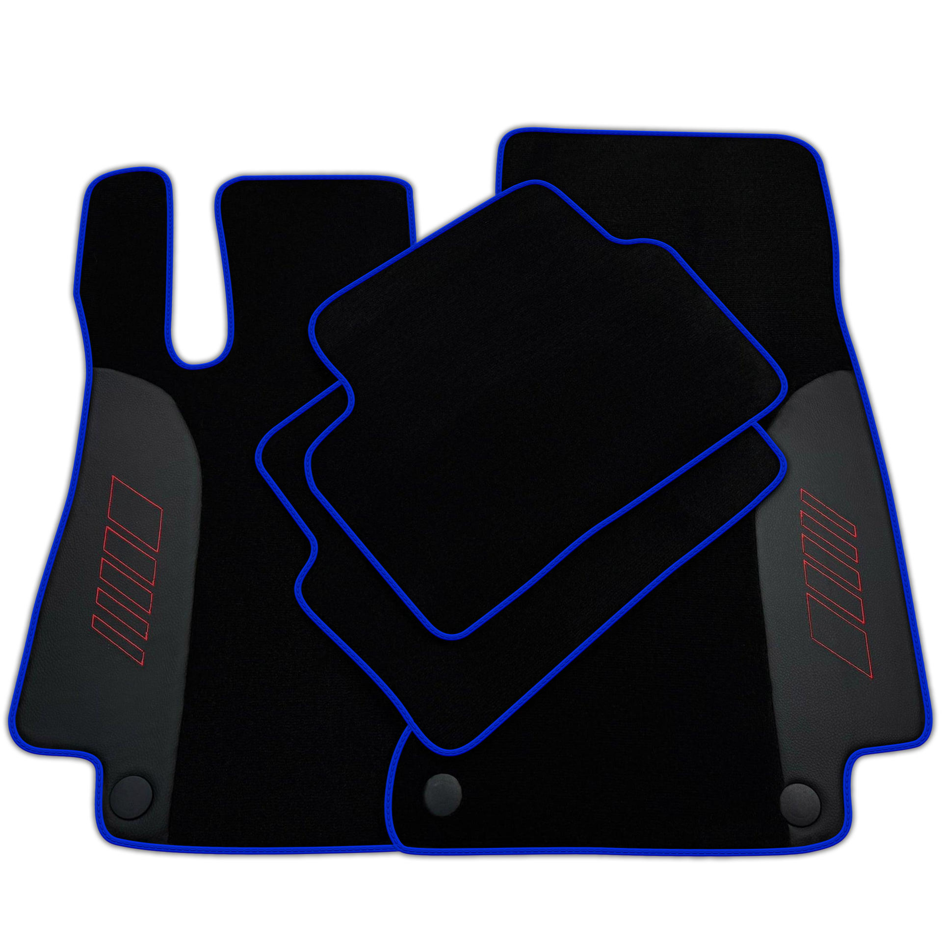 Black Floor Mats For Mercedes Benz C-Class C205 Coupe Facelift (2018-2023) | AutoWin Edition