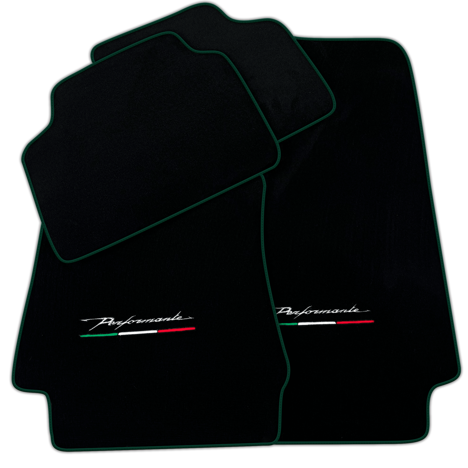 Black Floor Mats for Alfa Romeo Giulia (2016-2024) All Wheel Drive Performante
