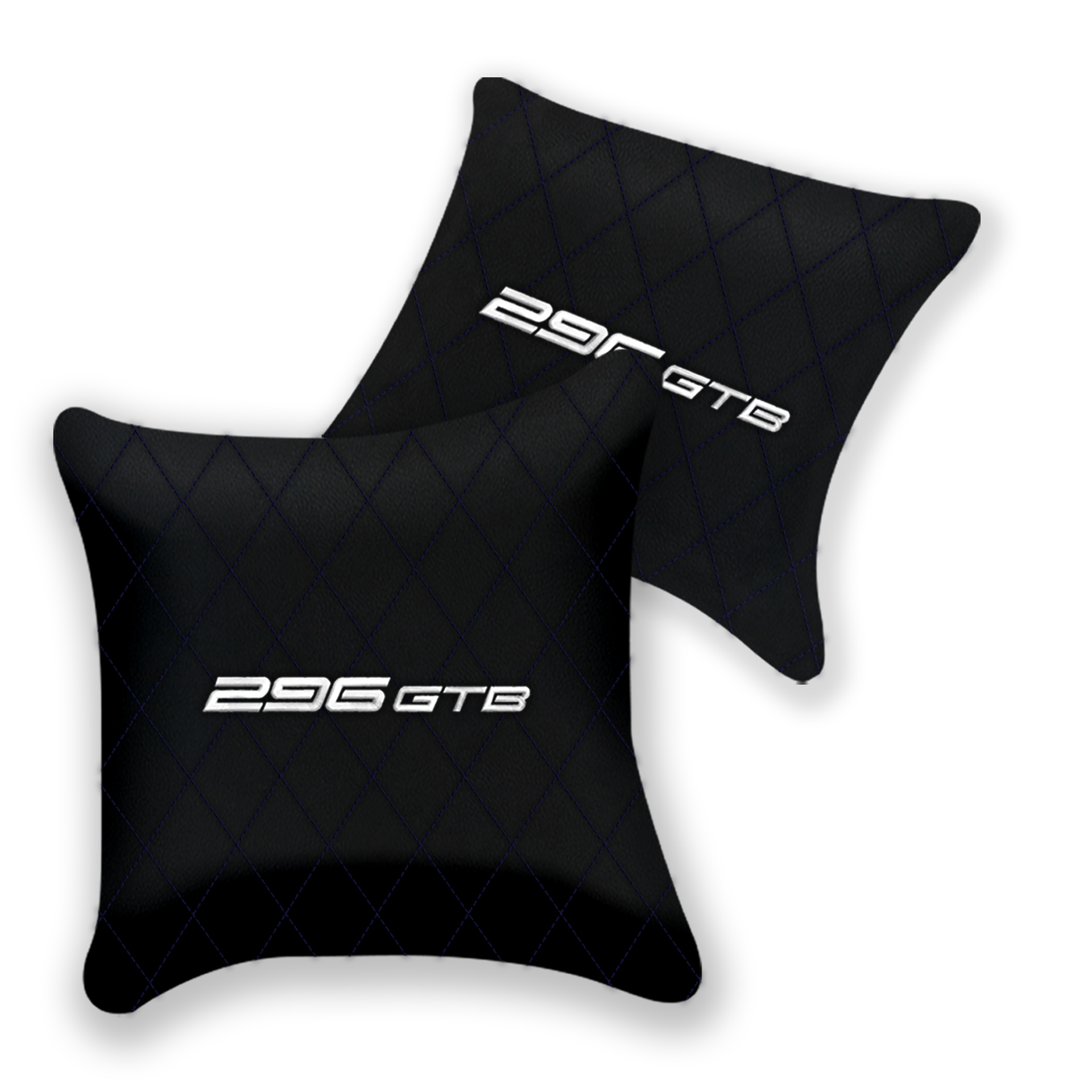 Custom Black Leather Pillows for Ferrari GTC4 Lusso - Set of 2