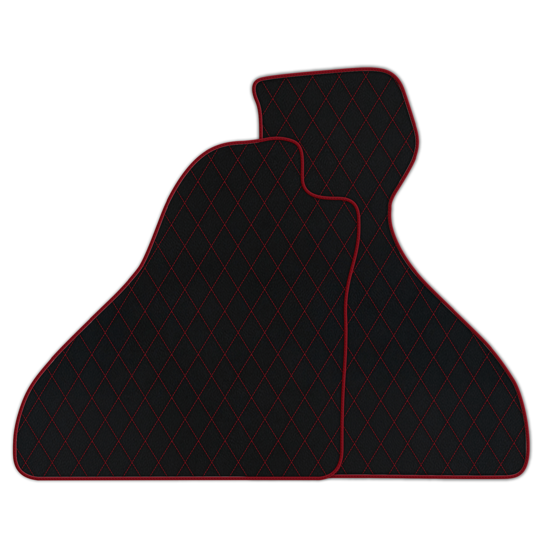 Premium Black Leather Floor Mats for Ferrari F8 Tributo (2019-2023)