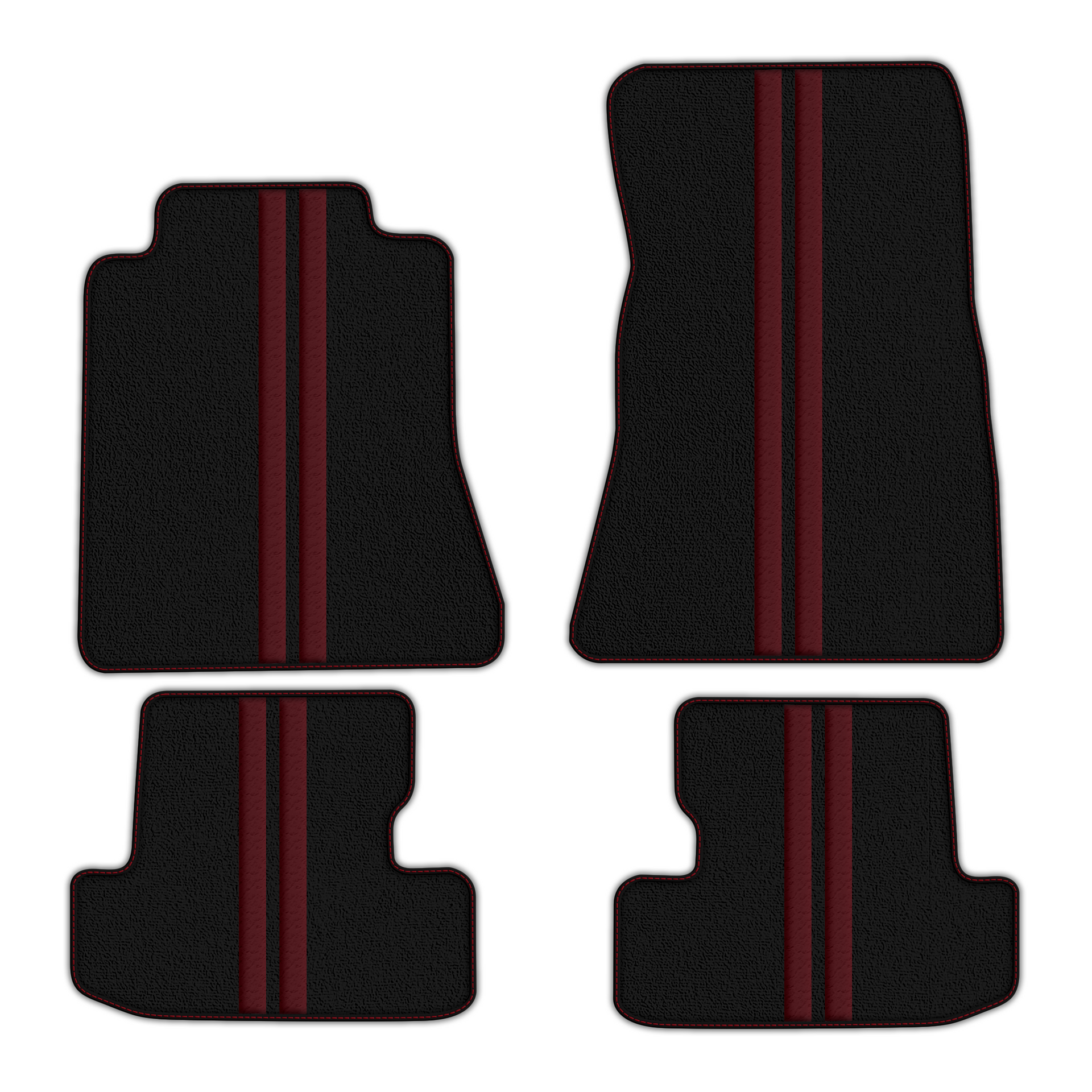Black Floor Mats for Ford Mustang V FL (2011-2014) - Stylish