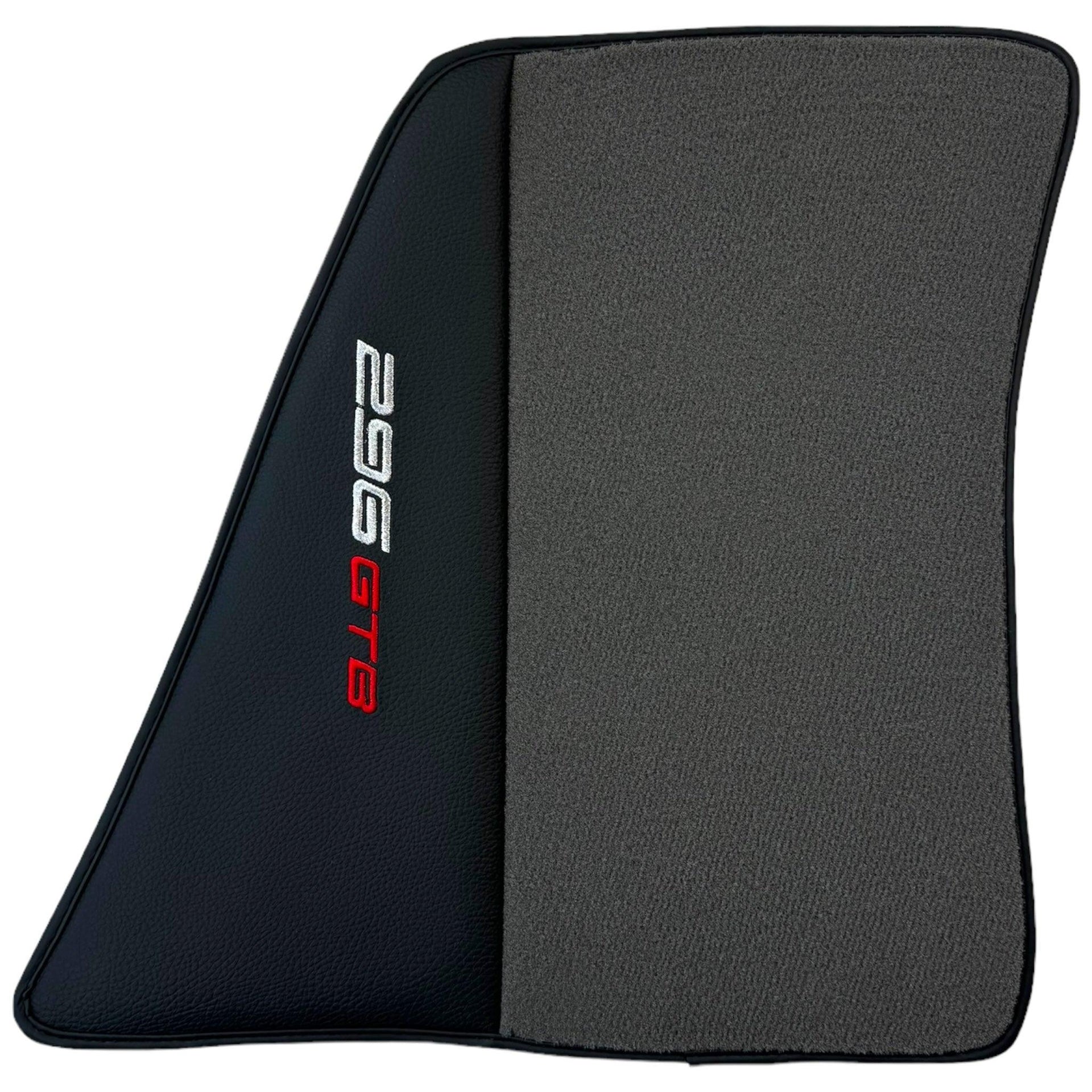 Gray Floor Mats for Ferrari 296 GTB (2022-2024) with Leather - AutoWin