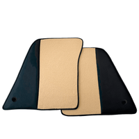 Beige Floor Mats for Ferrari 296 GTS (2022-2024) with Leather - AutoWin