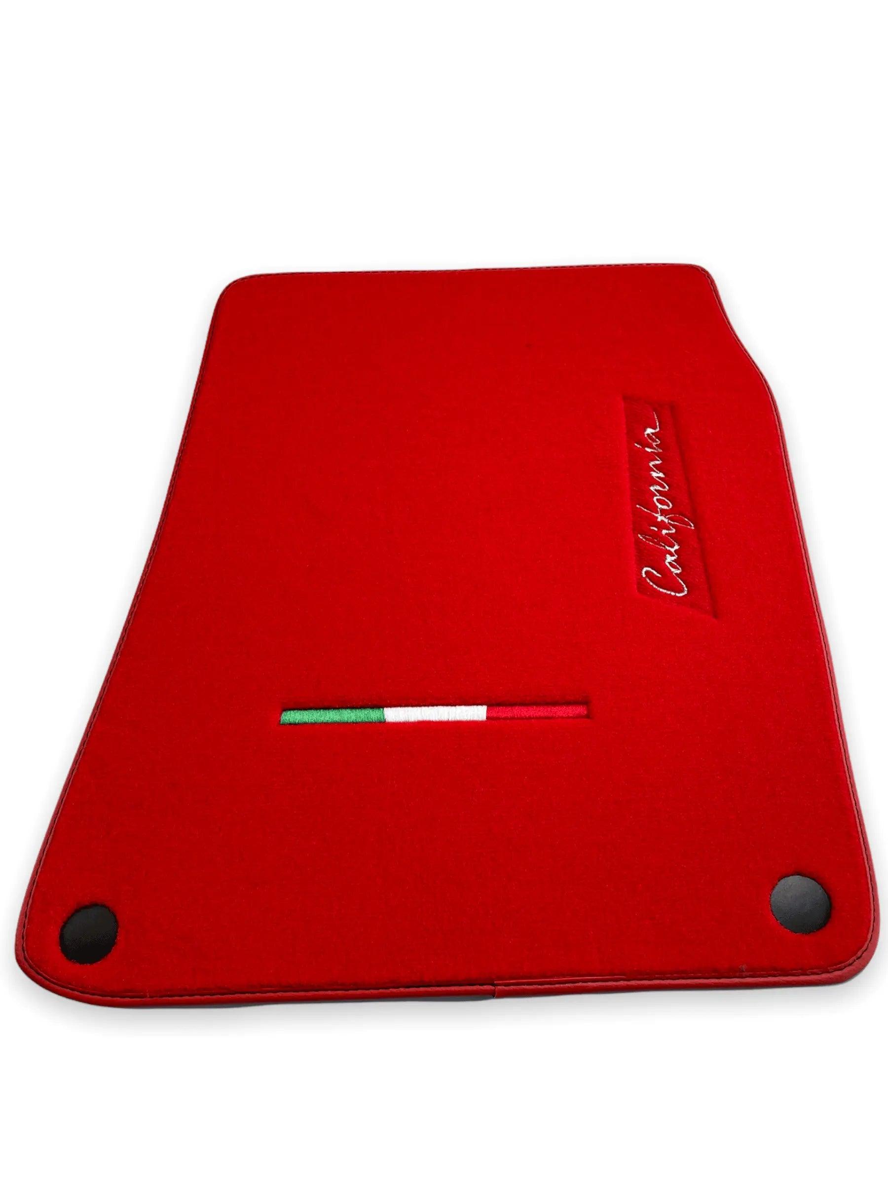 Floor Mats For Ferrari California 2008-2014 Red Color - AutoWin