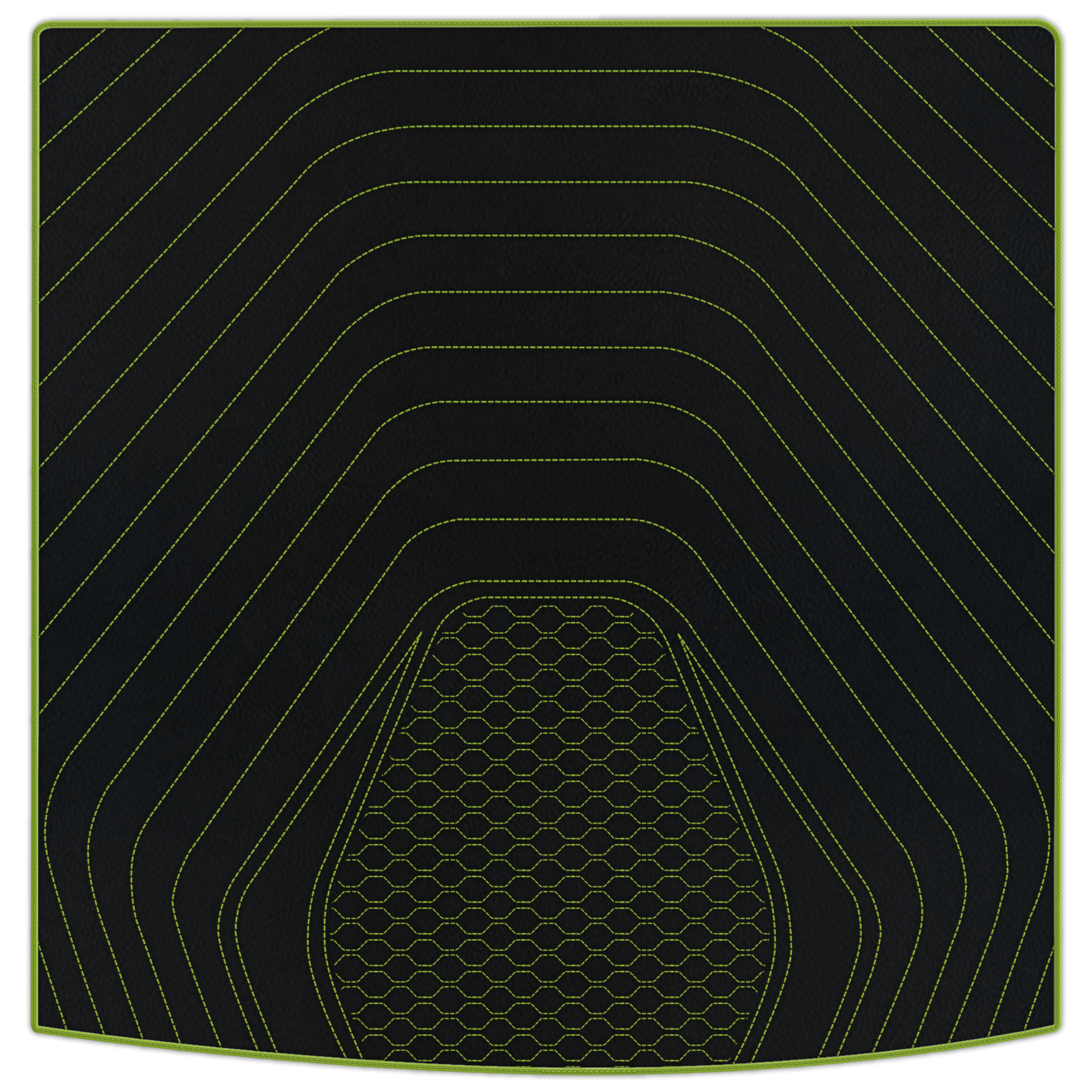 Premium Black Leather Floor Mats for Range Rover Velar P400e