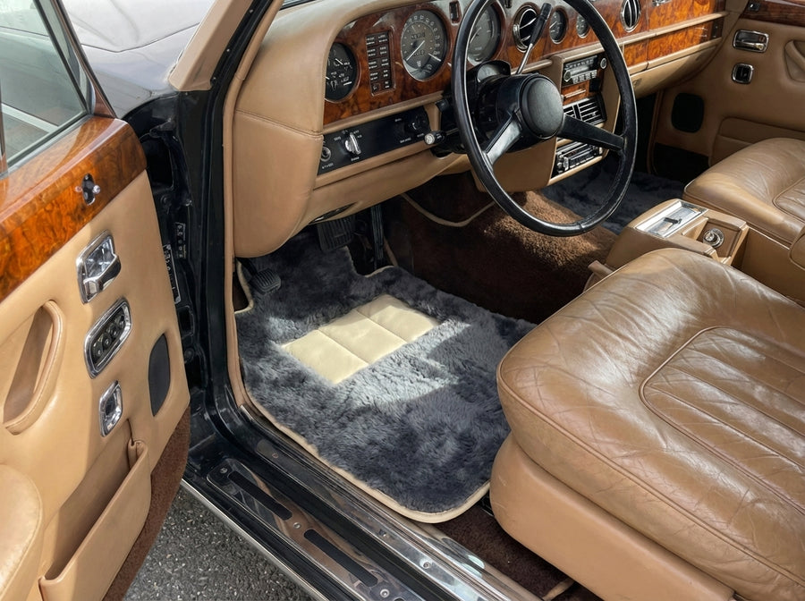 适用于Rolls Royce Wraith 2013–2023的羊毛汽车脚垫Er56 Design