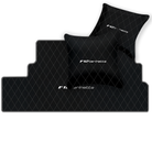 Premium Black Leather Floor Mats for Ferrari California | Full Set