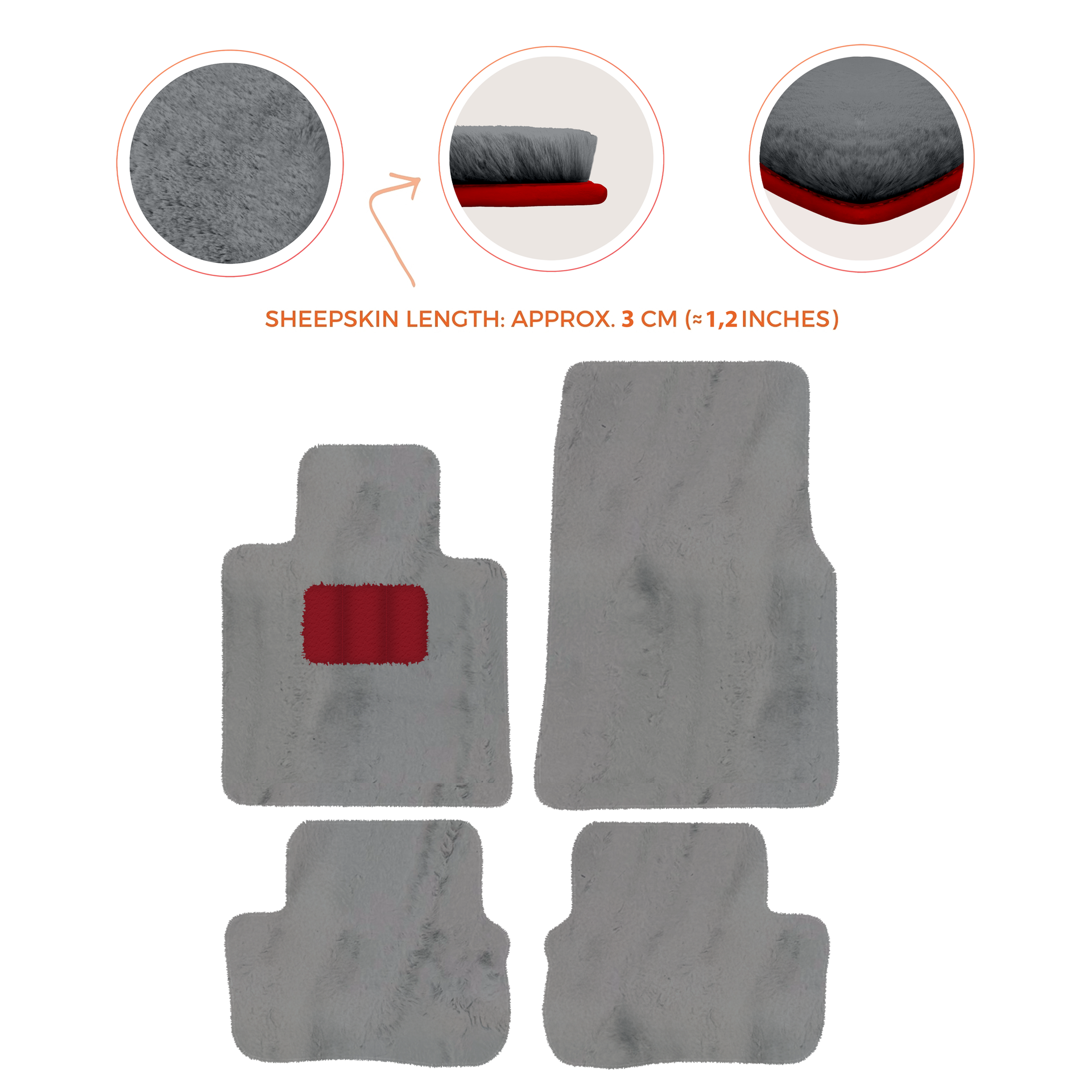 Premium Sheepskin Floor Mats for Rolls-Royce Cullinan (2018-2025)