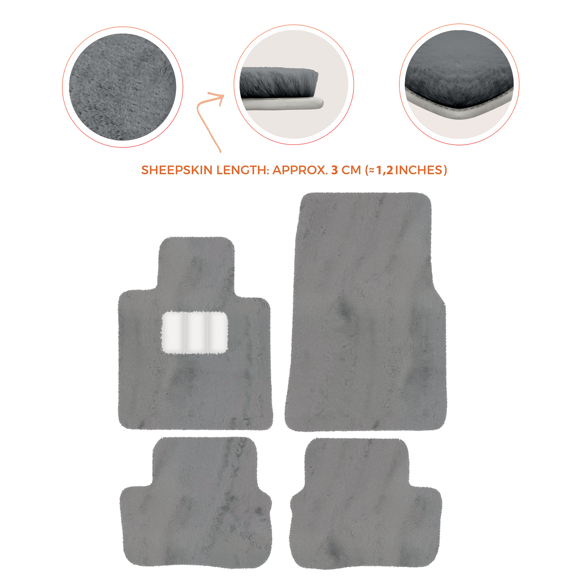 Premium Sheepskin Floor Mats for Rolls-Royce Cullinan (2018-2025)