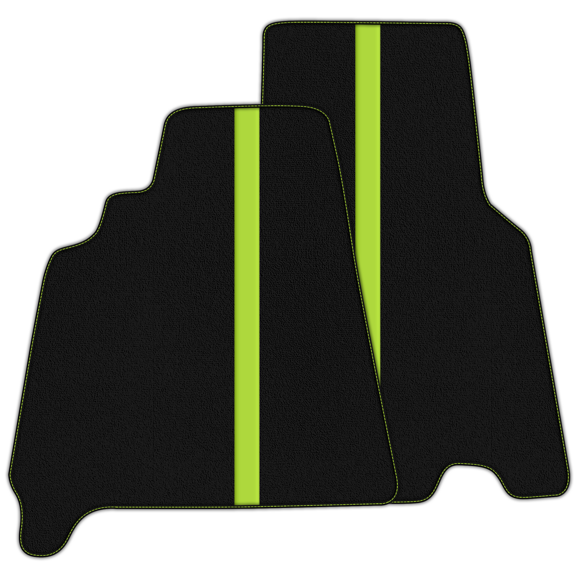 Luxury Black Leather Floor Mats for Ferrari California T 2015-2018