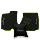 Custom Black Leather Floor Mats for Ferrari 812 Superfast (2018-2023)