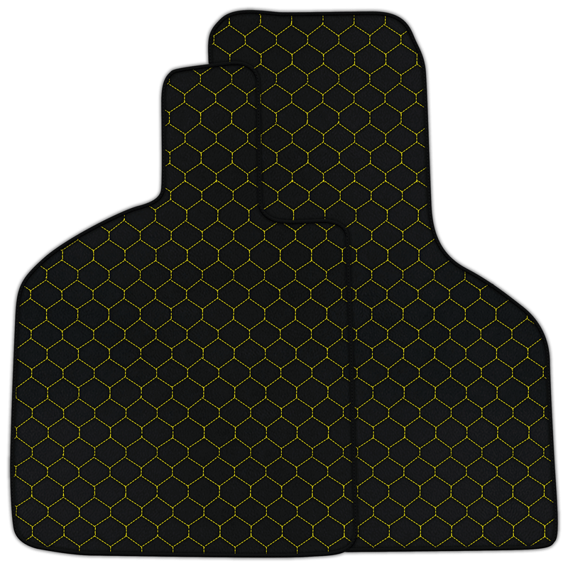 Customizable Leather Floor Mats with Hex Pattern for Lamborghini Huracan STO (2021-2024)