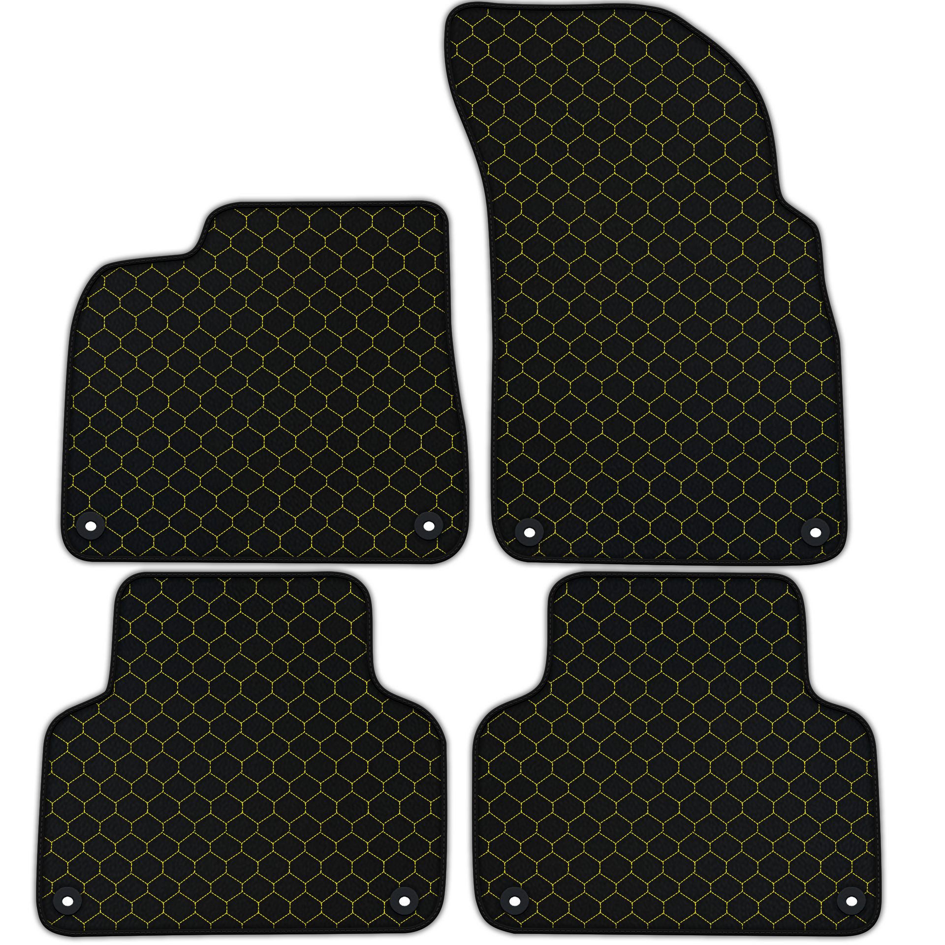 Customizable Leather Floor Mats with Hex Pattern for Lamborghini Urus (2018-2026)