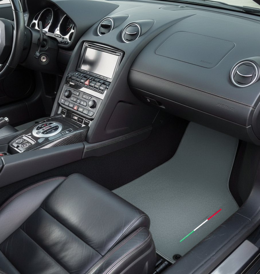 Custom Floor Mats for Lamborghini Gallardo Gray Color