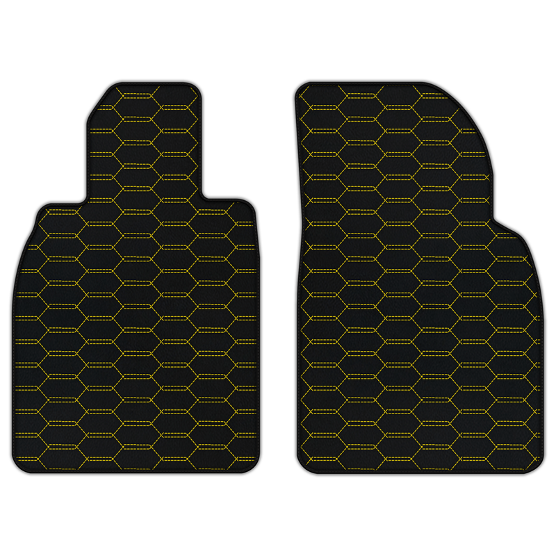 Customizable Leather Floor Mats with Interlaced Hex Pattern for Porsche 911 GT3 (991) 2013–2019