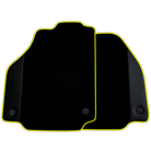Custom Black Floor Mats for Ferrari 458 GT2 (2012-2015) With Leather | Various Trim Colors