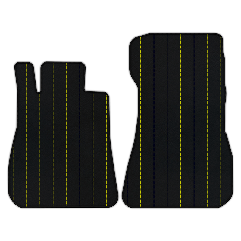 Customizable Leather Floor Mats with Line Pattern for Mercedes Benz AMG GT 2-Door Coupe (2014-2025)