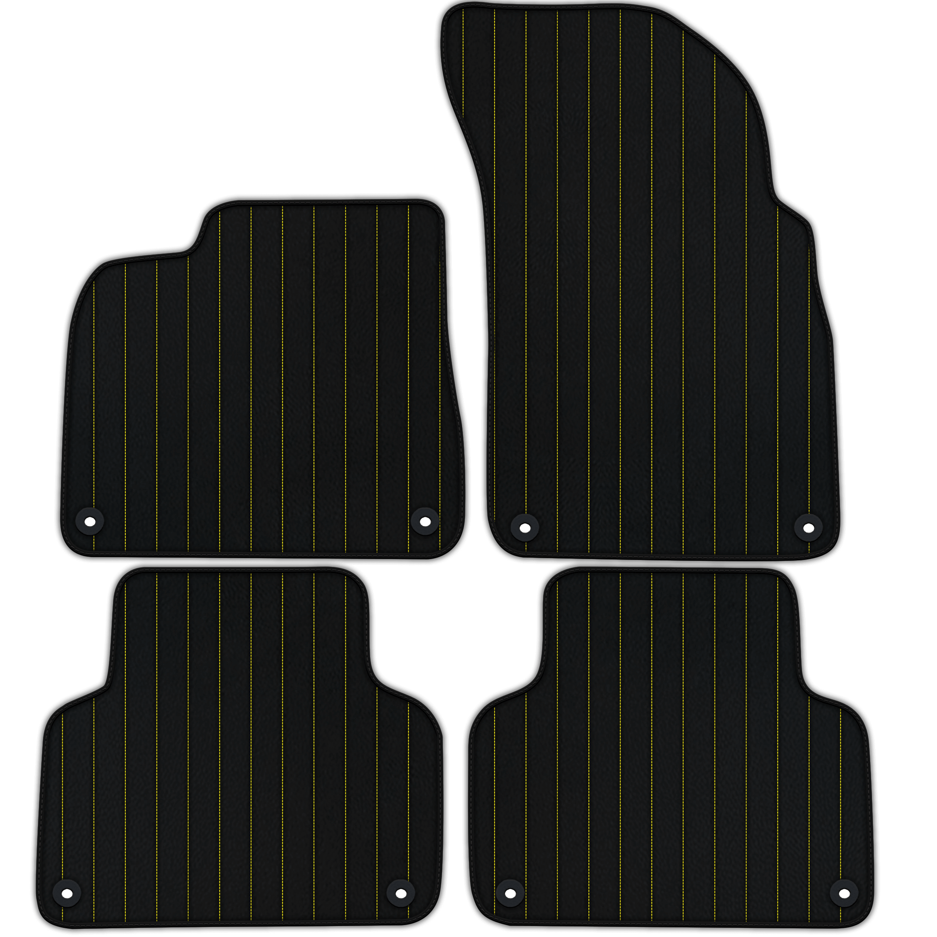 Customizable Leather Floor Mats with Line Pattern for Lamborghini Urus (2018-2026)