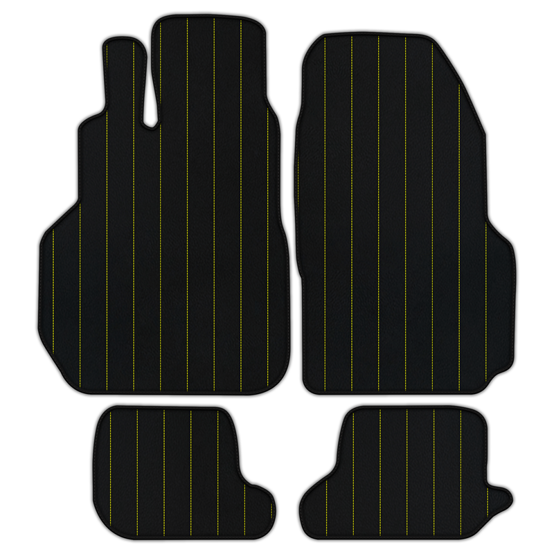 Customizable Leather Floor Mats with Line Pattern for Nissan GT-R (2009-2023)