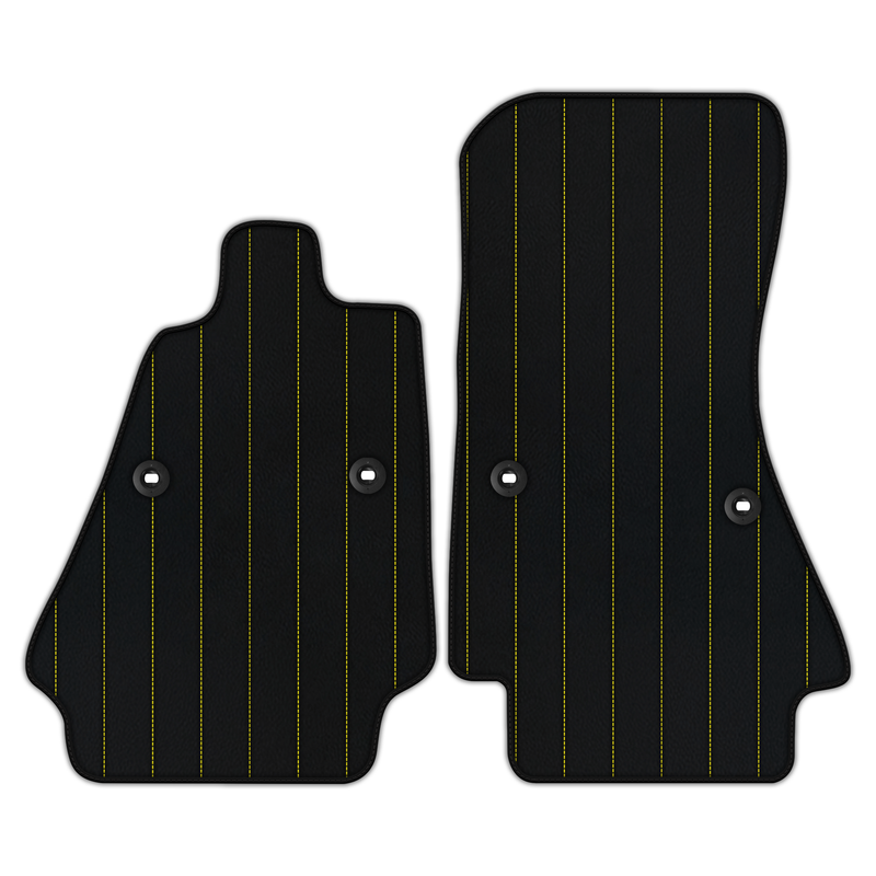 Customizable Leather Floor Mats with Line Pattern for Bugatti Chiron (2016-2022)