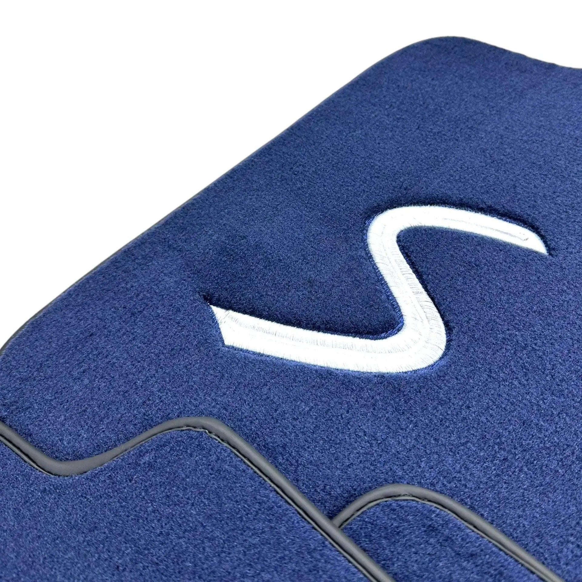 Dark Blue Floor Mats for Mini Cooper / One F56 3-Doors (2014-2023) - AutoWin