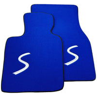 Blue Floor Mats for Mini Cooper / One F56 3-Doors (2014-2023) - AutoWin