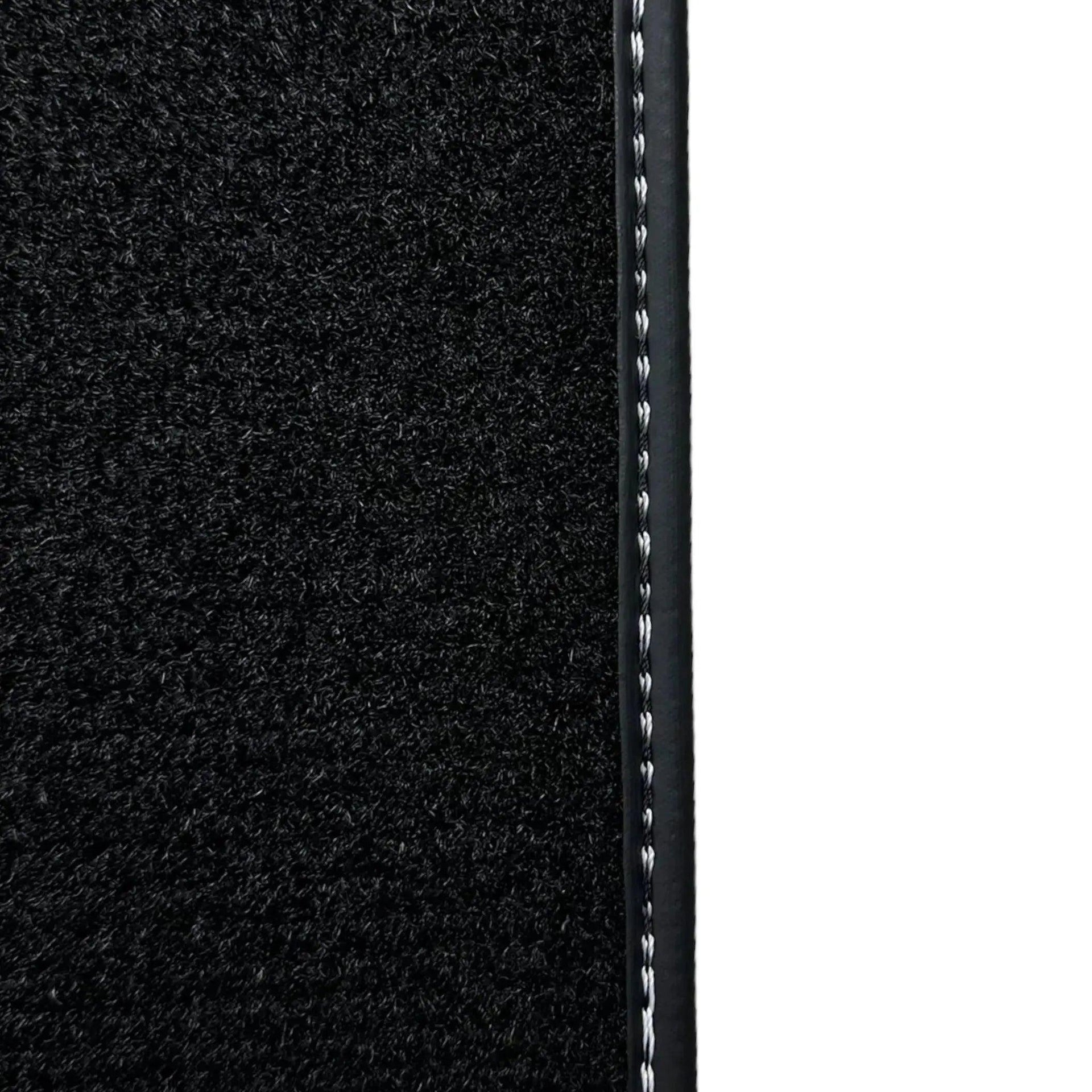 Black Floor Mats for Mini Cooper / One R50 (2001-2007) with Leather - AutoWin