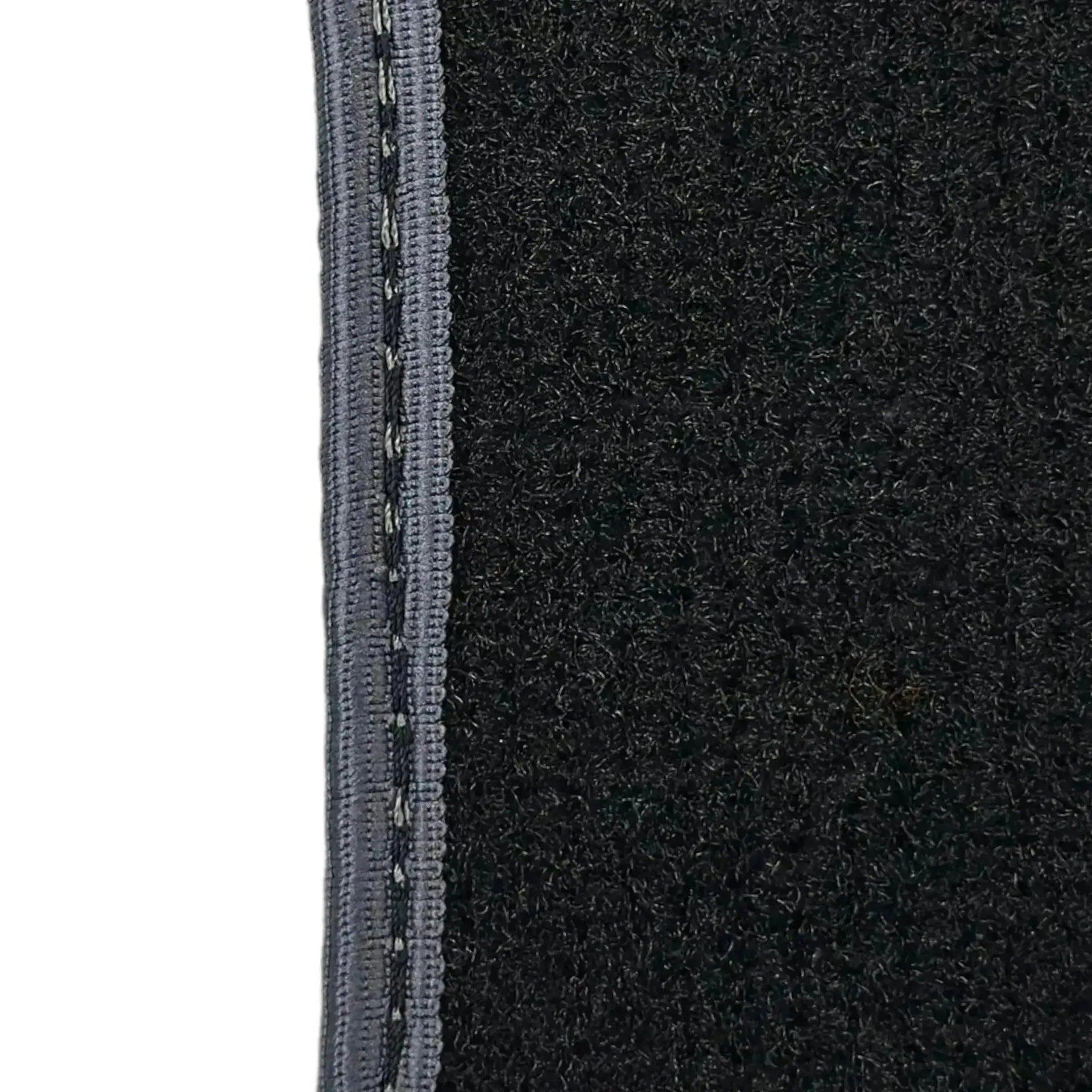 Black Floor Mats for Mini Cooper / One R56 (2007-2014) with Gray Trim - AutoWin