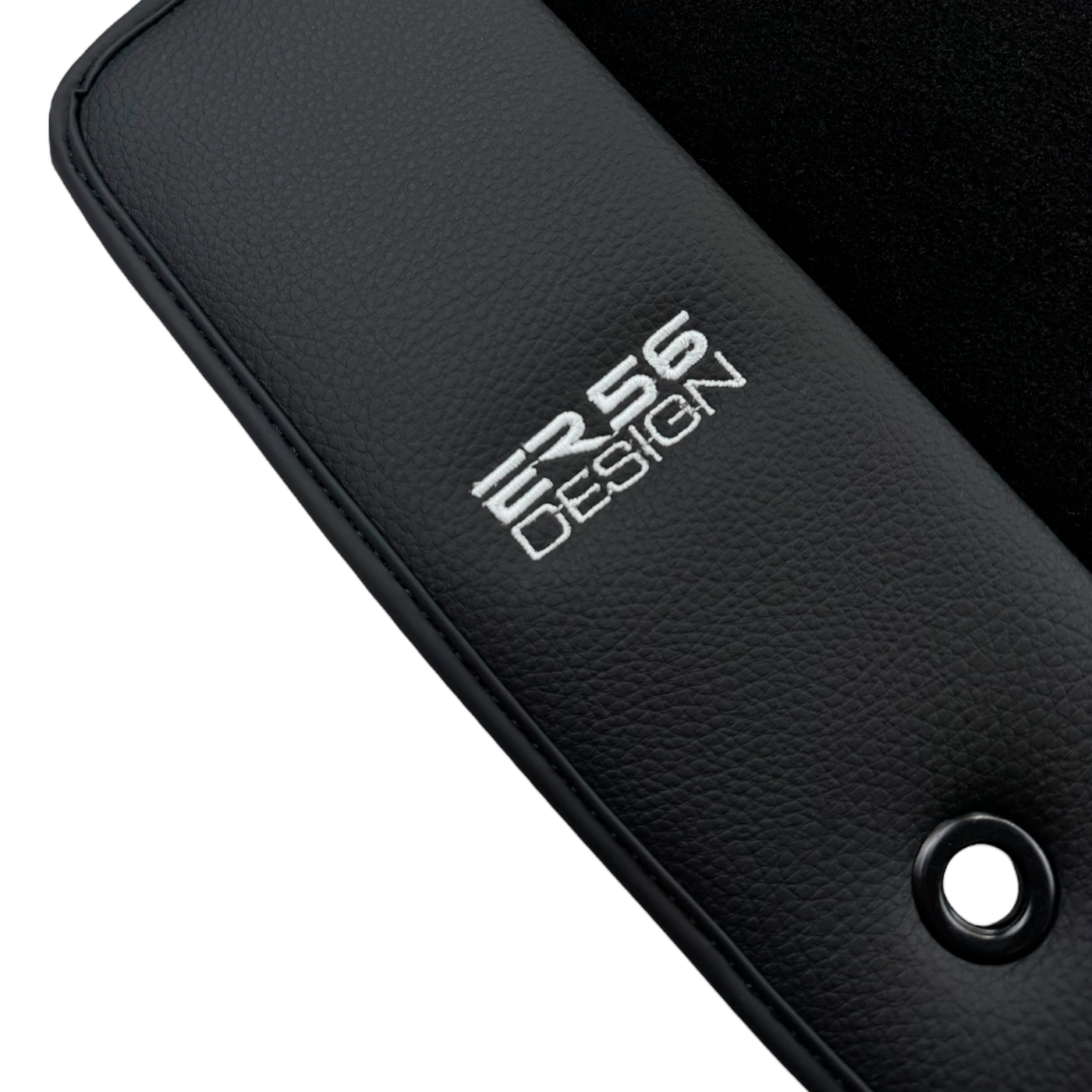 ER56 Design Black Floor Mats for Chevrolet Volt (2010-2023) with Leather