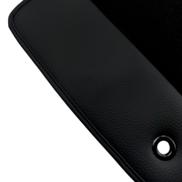 Black Floor Mats for Chrysler 200 (2015-2017) with Leather | AutoWin