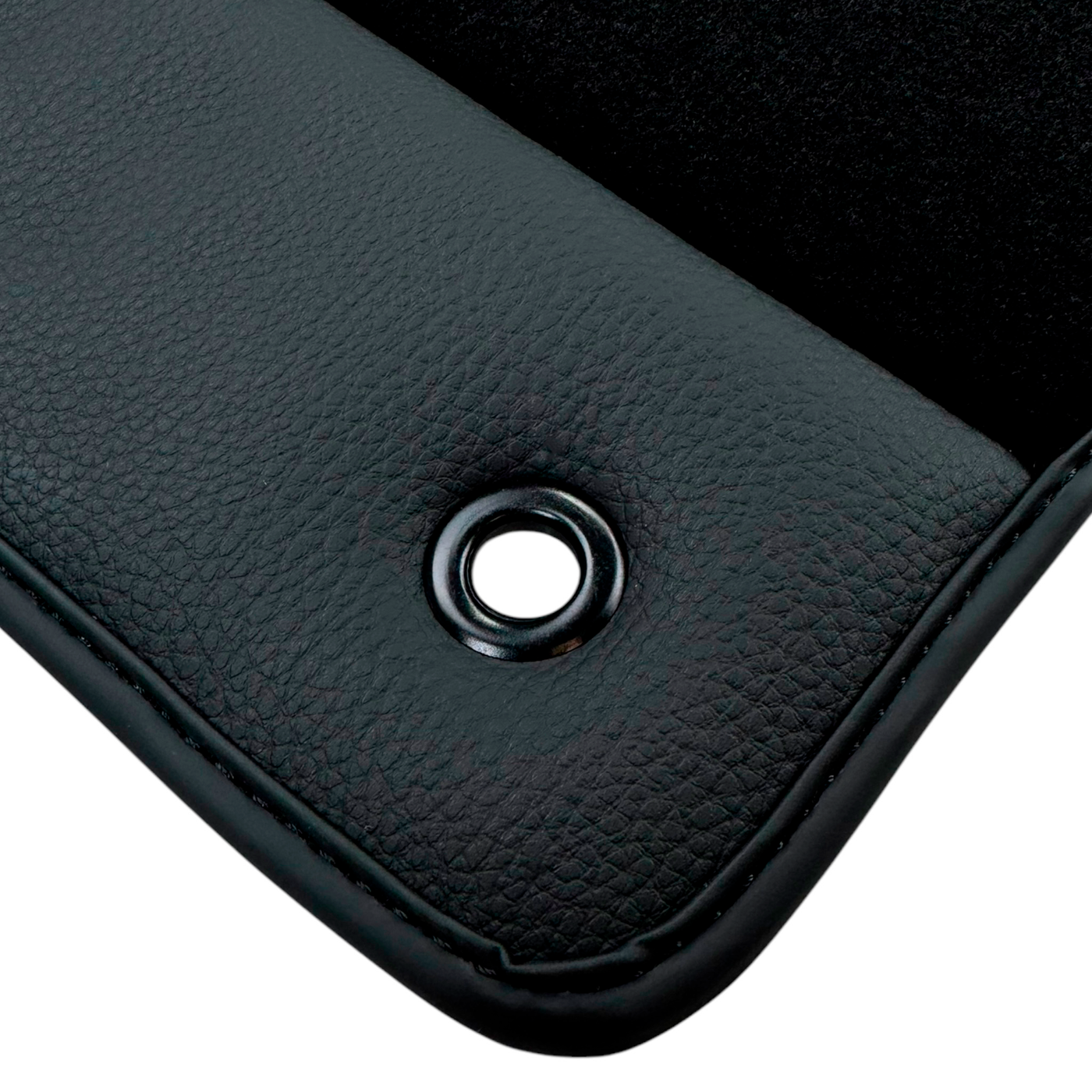 Black Floor Mats for Chrysler 200 (2015-2017) with Leather | AutoWin