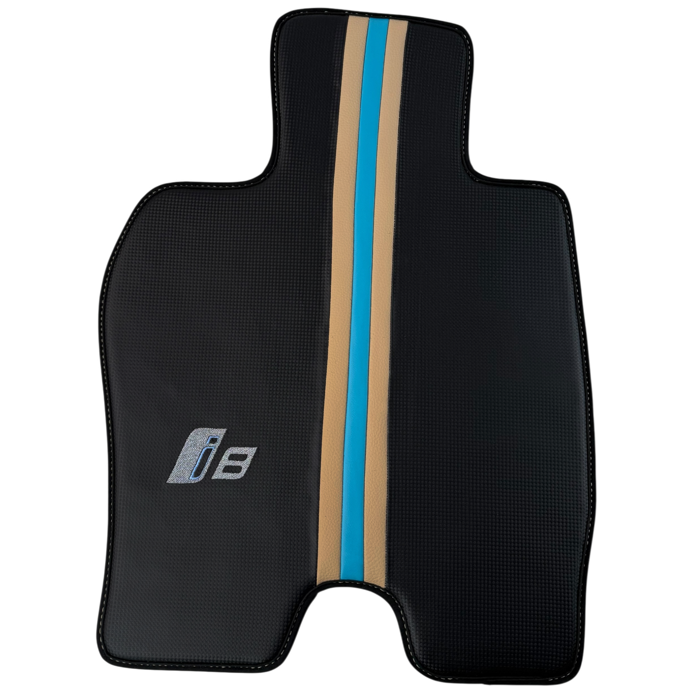 Cream Leather Floor Mats for BMW i8 Series | Elegant Protection