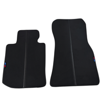 Customizable Carbon Fiber Detailing Black Floor Mats for BMW iX (2022-2024)