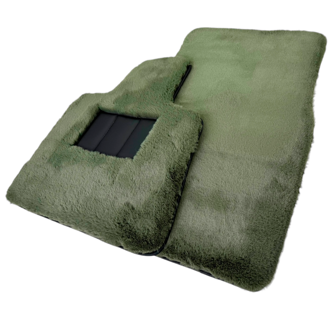 Light Green Sheepskin Floor Mats for Rolls-Royce Cullinan (2018-2025)