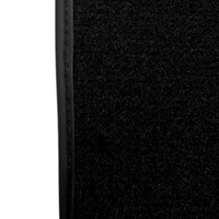 Black Floor Mats for Chevrolet Aveo T200 (2002-2011) with Leather | AutoWin