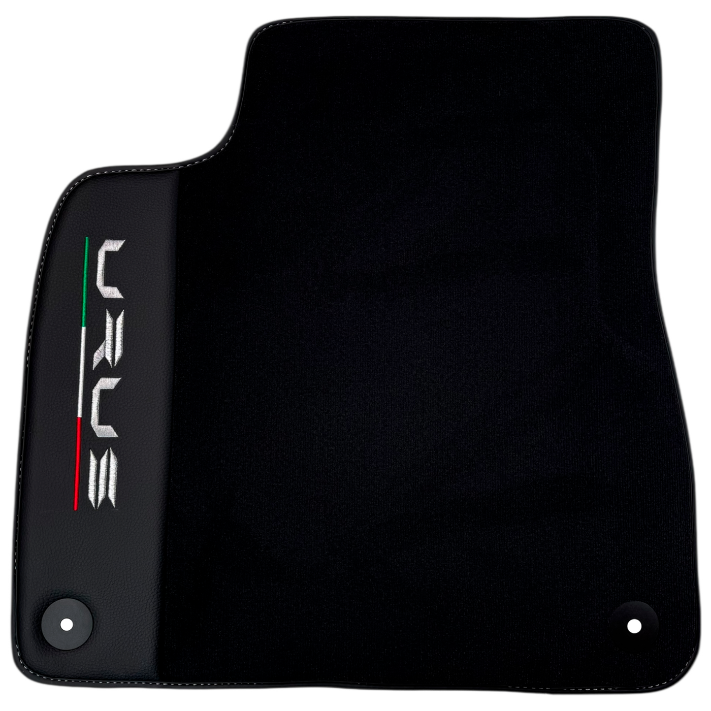 Black Floor Mats for Lamborghini Urus with Carbon Fiber Leather