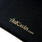 Black Leather AutoWin Document Holder with Golden Logo - AutoWin