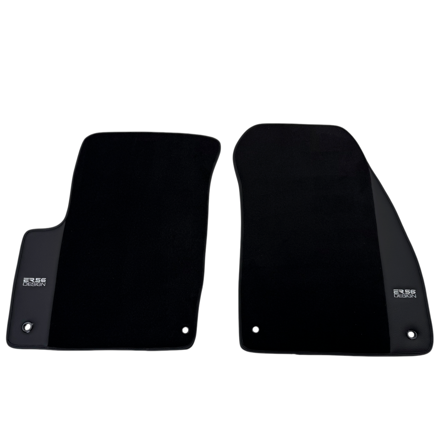 ER56 Design Black Floor Mats for Chevrolet Nubira J200 Daewoo (2000-2003) with Leather