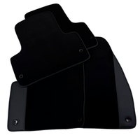 Black Floor Mats for Chevrolet Trax (2013-2023) with Leather | AutoWin