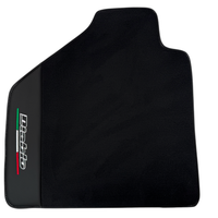 Black Floor Mats Lamborghini Diablo 1990-2001 Carbon Fiber Leather