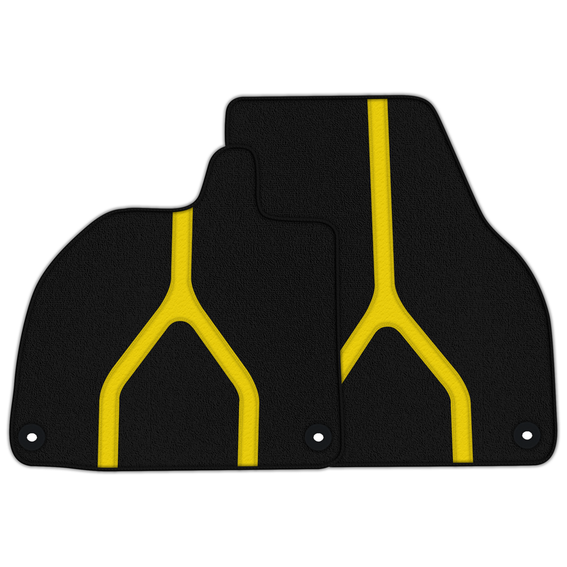 Customizable Floor Mats From Carpet with Leather A56 Pattern for Lamborghini Temerario (2025-2026)