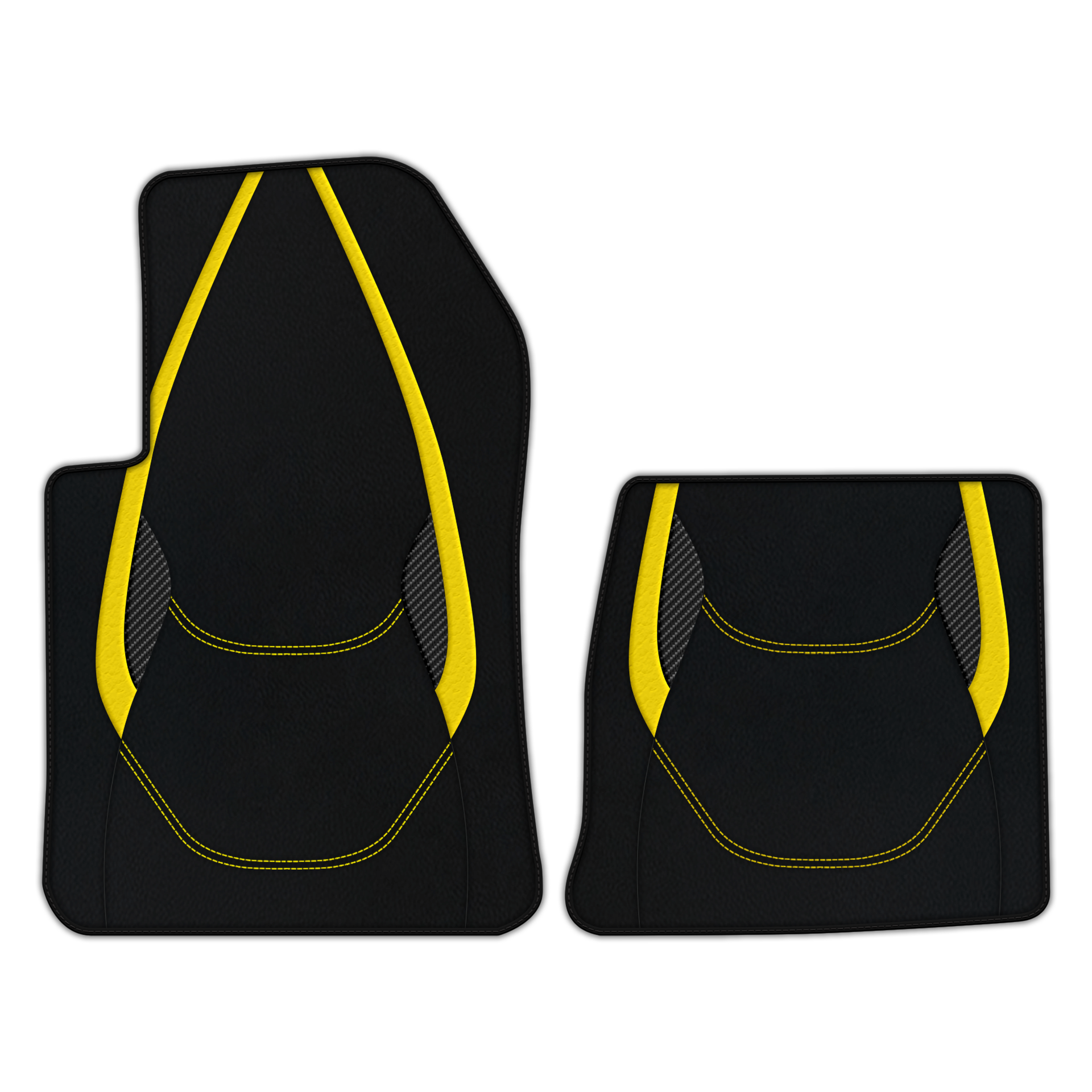 Custom Leather Floor Mats with AW23 Pattern for Ferrari 550 Maranello