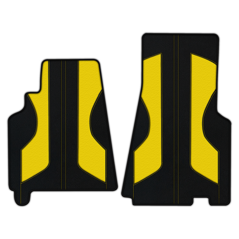 Customizable Leather Floor Mats with Pattern ER56 V2 Edition for Ferrari 550 Maranello (1996-2002)