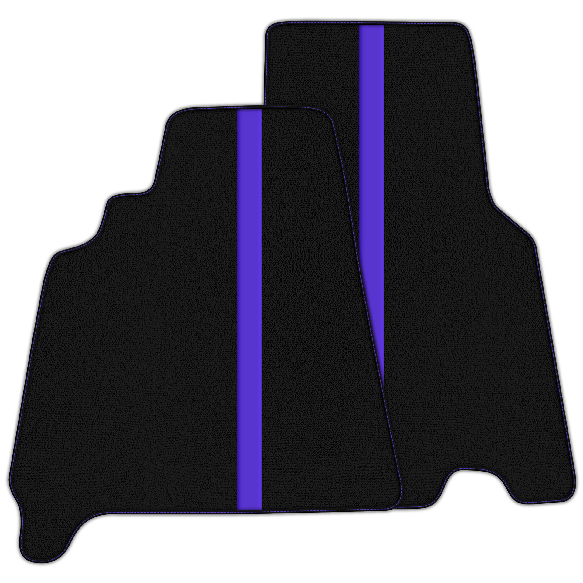 Luxury Black Leather Floor Mats for Ferrari California T 2015-2018