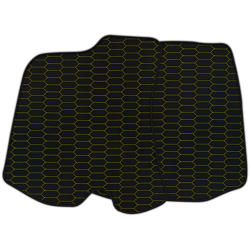 Customizable Leather Floor Mats with Raptor Hex Pattern for Ferrari Portofino (2018–2023)