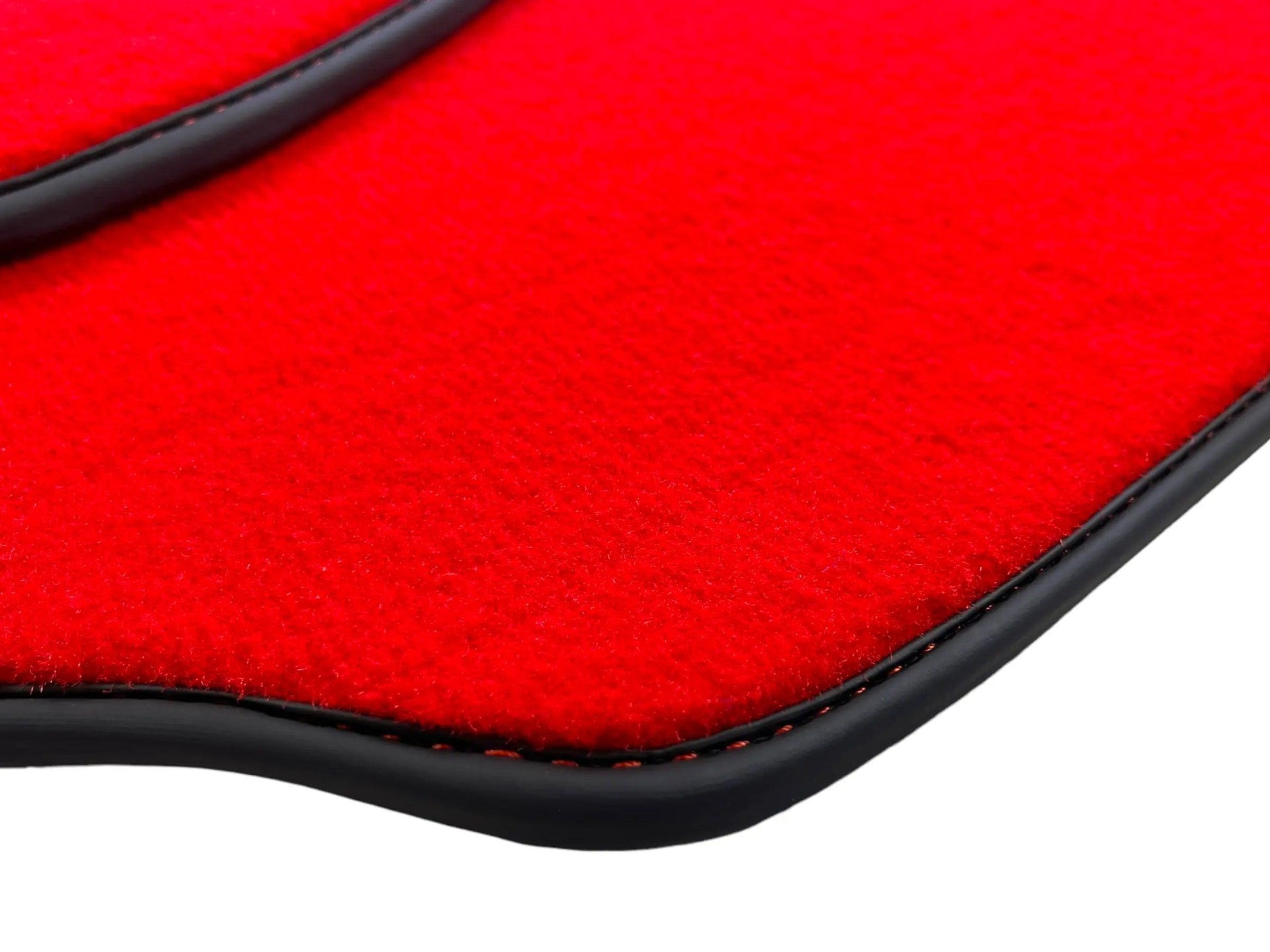 Red Floor Mats For Mercedes-Benz SL R231 2012–2020 Black Trim - AutoWin