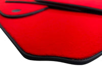 Red Floor Mats For Mercedes-Benz SL R231 2012–2020 Black Trim - AutoWin
