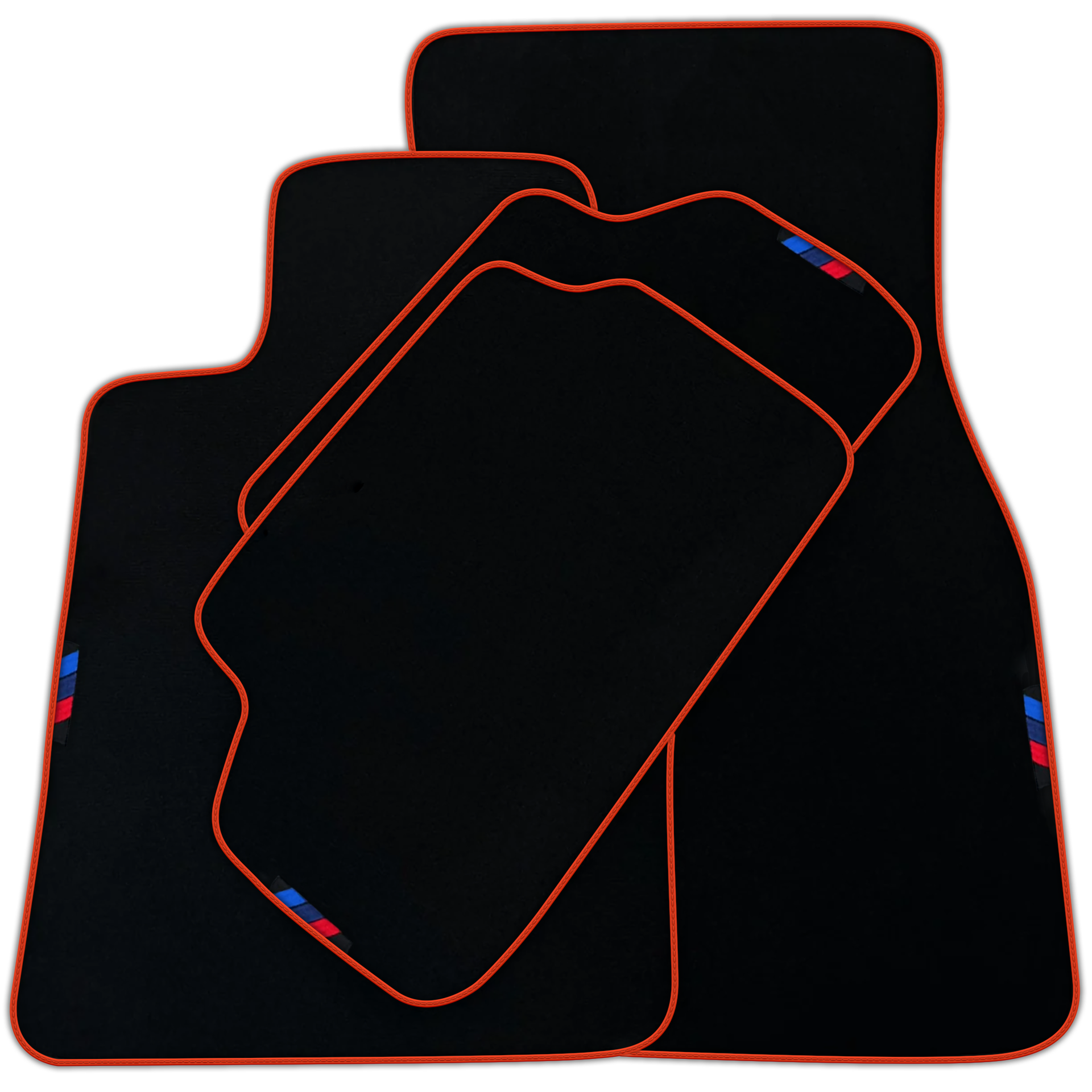 Black Mats For BMW M6 F12 Convertible | Sky Blue Trim | Various Trim Colors